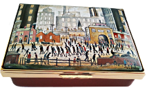 Coming From the Mill Halcyon Days(11/8621) 3.37" x 2.5". Painting by Lowry. Limited Edition of 200.