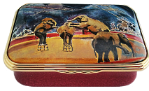 Circus Elephants (23/8624)  2.5" x 1.5". Painting by Winston Churchill. Limited Edition of 150.