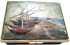 Van Gogh's Boats (Halcyon Days) 2.87" x 2" x 1" Freehand painted. Inside Lid: "'Fishing Boats On The Beach At Saintes-Maries-De-La-Mer' 1888 by Vincent van Gogh 1858 - 1890" Limited Edition 3. Exclusively made for Cameron & Smith Ltd. 