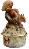 Red Squirrel - Bronte Porcelain (PLB-RS)  4" tall.  (2006) Freehand painted by Fiona Bakewell. Limited Edition of 100.