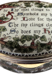 The Ivy That Clings (22/313)  2" Oval.  Inside Lid: "....To the one Adored by me."
