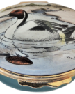 Northern Pintail Duck (02/Halcyon) 2.12" Oval. Inside Lid: "Northern Pintail (Male symbol) ANAS ACUTA ACUTA"