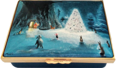 Winnie The Pooh - Pooh & the Magic Tree (11/8062)  2.87" x 2" x 1" Rectangle. Signed by Peter Ellenshaw with a Certificate of Authenticity. Limited Edition of 250.