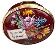 Halcyon Days My Mother, my friend.  1.5" Oval