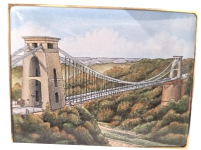 Isambard Kingdom Brunel (11/8203)  3.25" x 2.5" x 1.25".  Sides: Great Western, Box Tunnel, Thames Tunnel, Royal Albert Bridge. Limited Edition of 150.