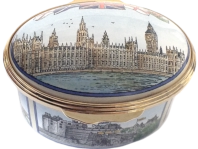 U.K. Bicentenary (02/6409) 2.12" oval. Inscription inside. Bottom inscription for side drawings "Edinburgh Castle"  "Belfast Town Hall" "Caernarfon Castle"  Certificate of Authenticity LE500