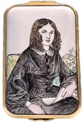 Elizabeth Barrett Browning Halcyon Days (23/8326)  2.5" x 1.25" rectangle  Certificate  LE 150