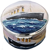 Titanic (PLS-T)  2" diameter. (2010) Freehand painted by Peter Graves. Limited Edition of 25.