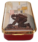 Fireman at Prayer (23/6938) 2.5" x 1.25" rectangle.